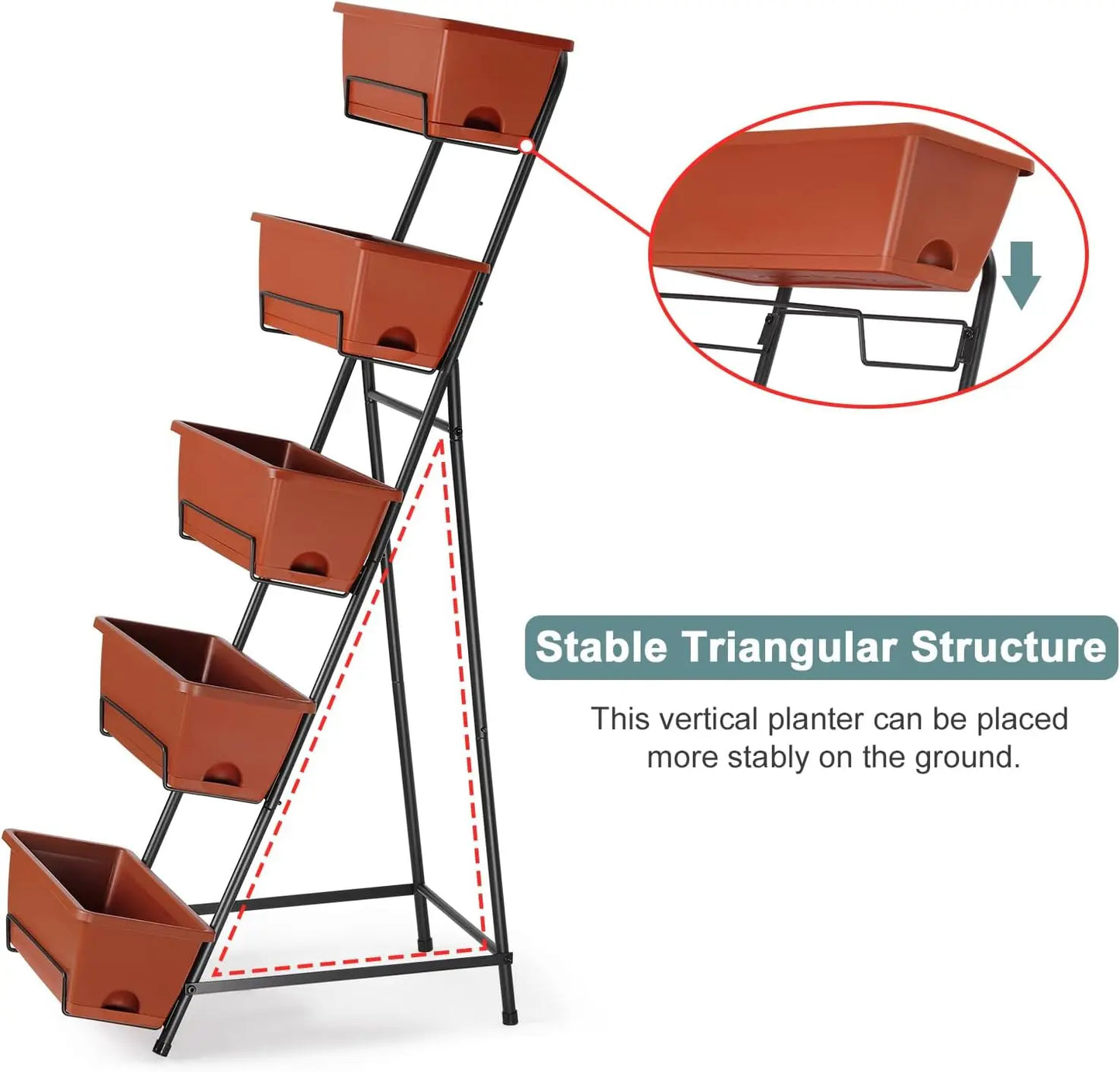 Vertical Garden Bed, 5 Tier,