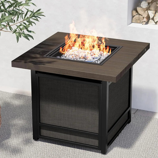 50000 BTU 29 Inch Propane Gas Fire Pit Table