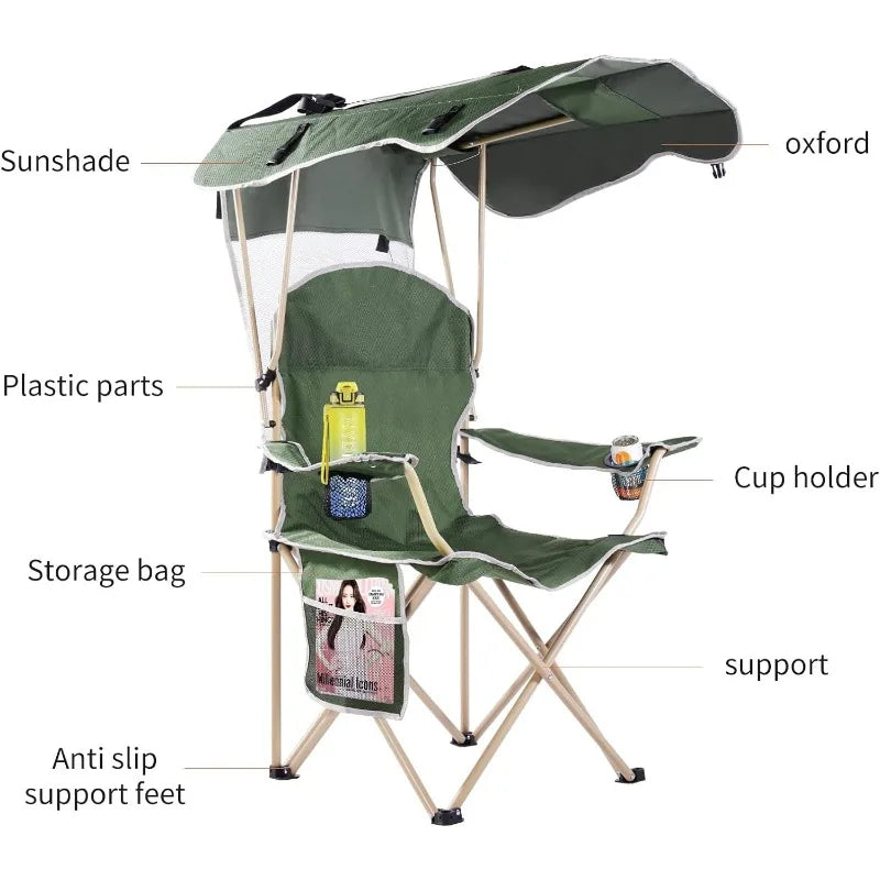 Camping Chair with Canopy