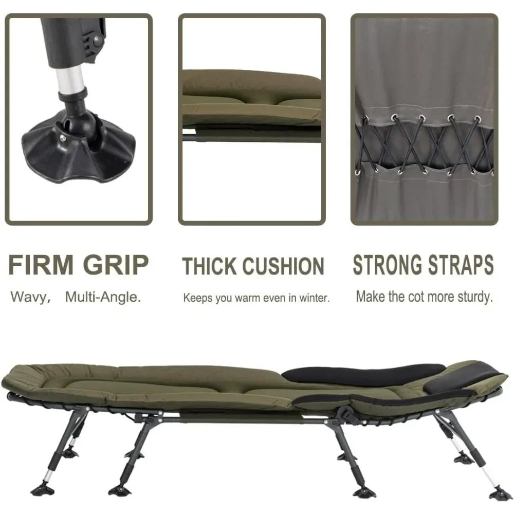 Adult Heavy-duty Folding Bed with Soft Cushion