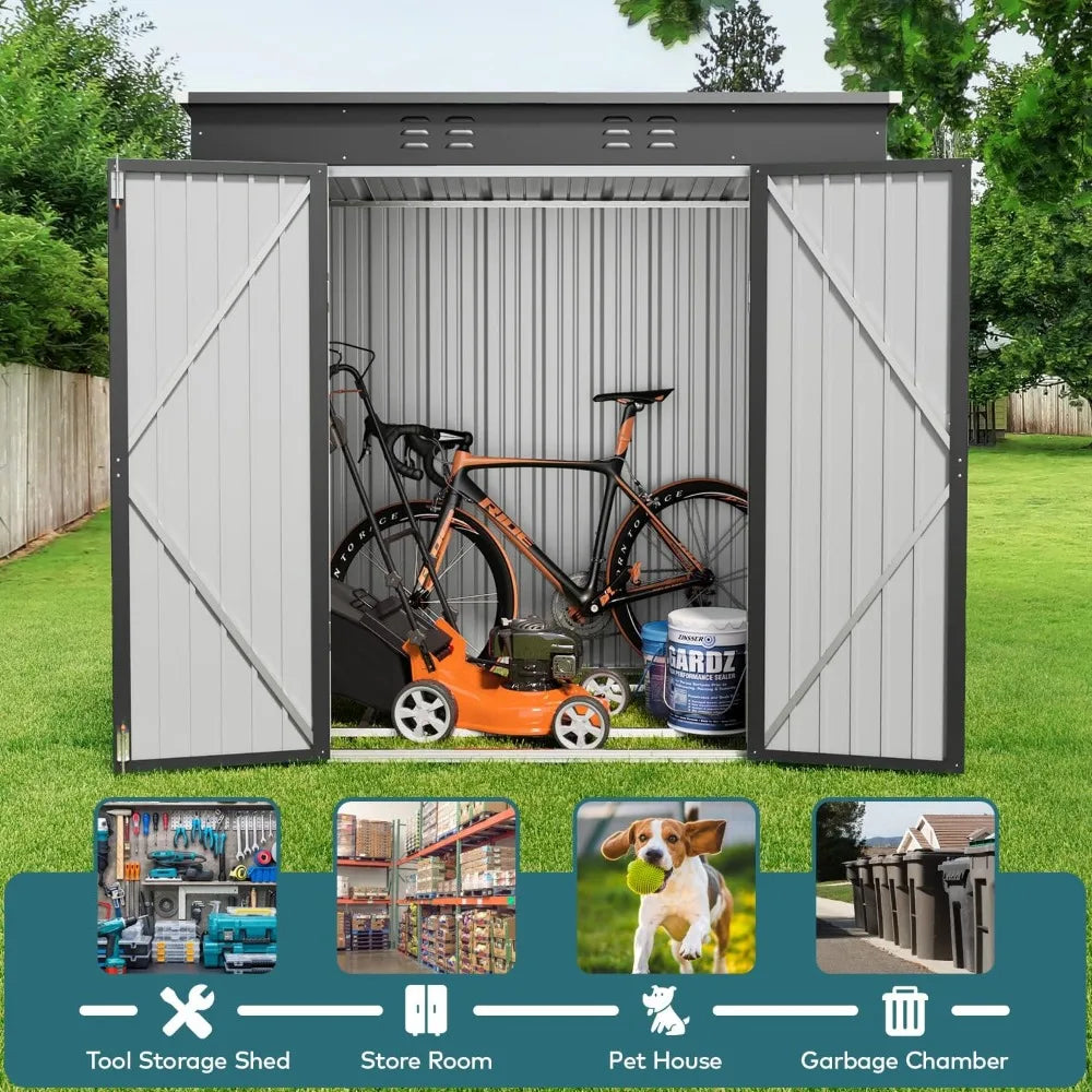 6' x 4' Outdoor Storage Shed