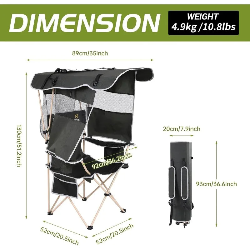 Folding Chair with Detachable Canopy