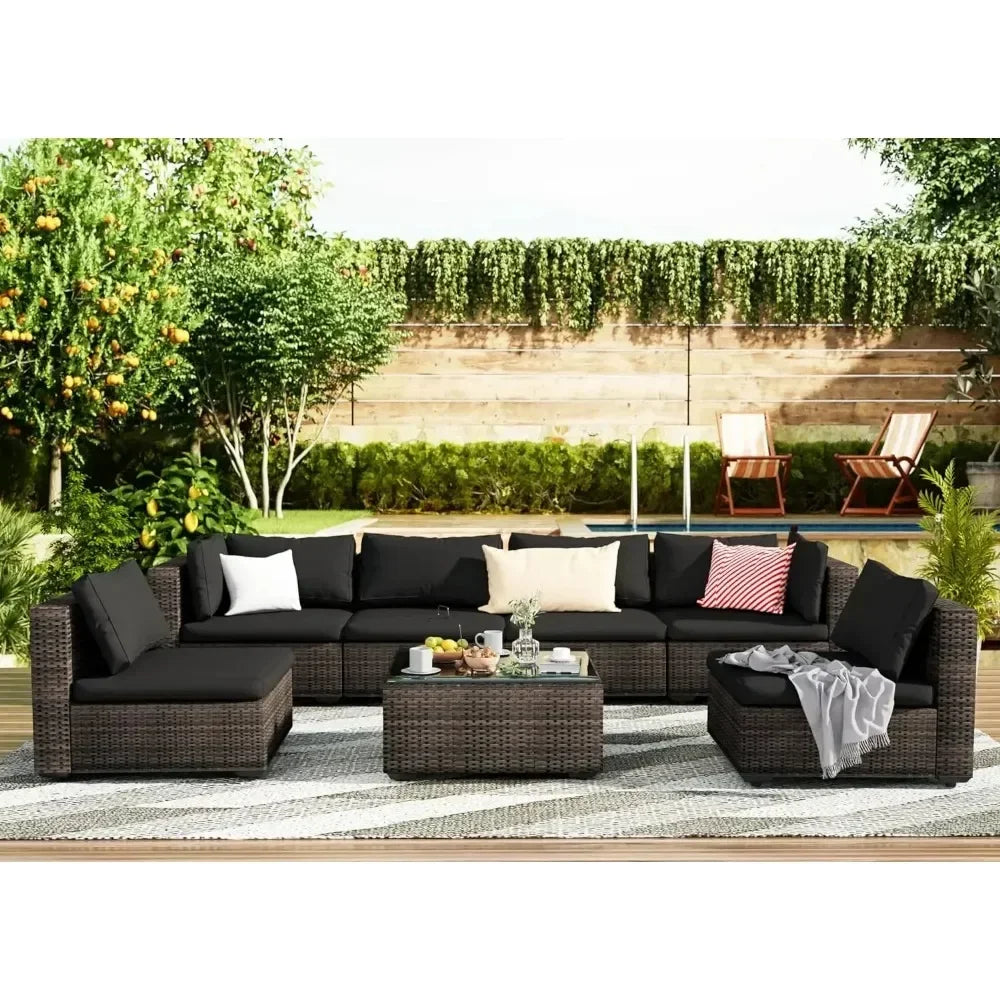 Patio Furniture 7 Pieces Set