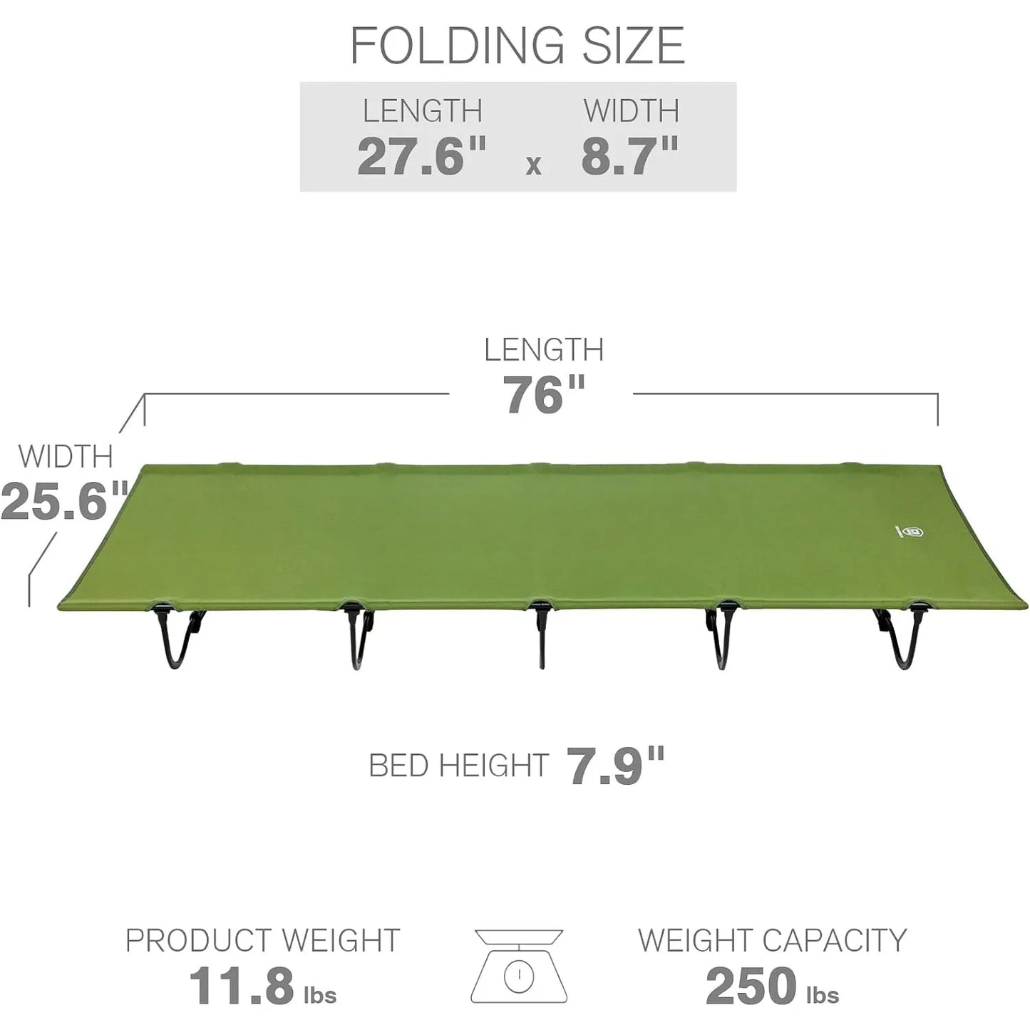 Folding Camping Cot for Adults,