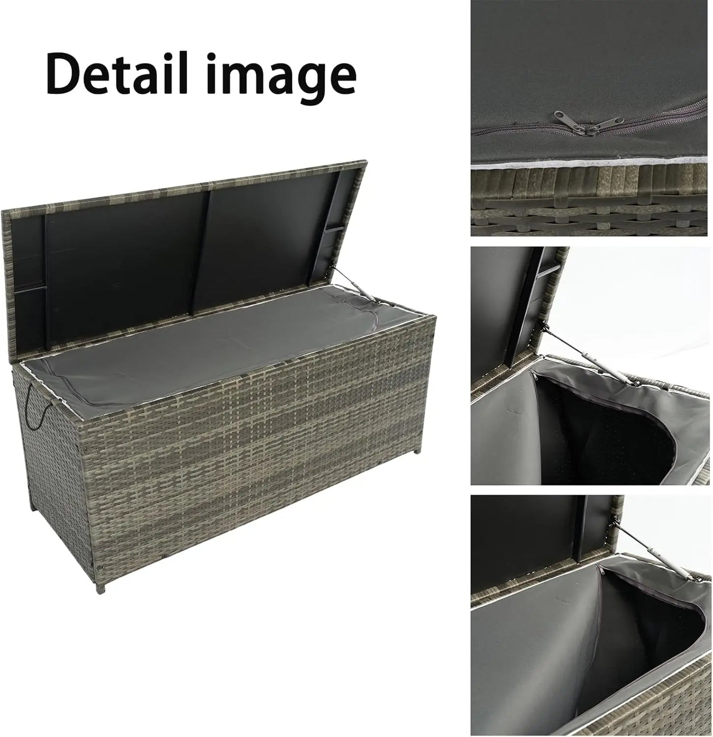 Outdoor Waterproof Wicker Deck Box