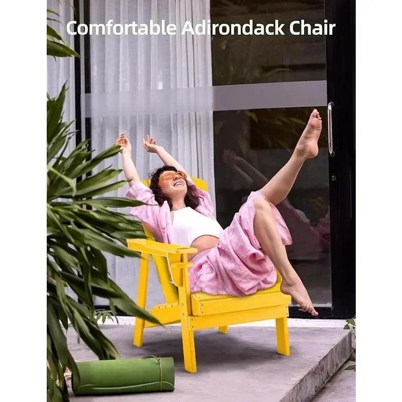 Multicolor Adirondack Chair - HDPE polyethylene wood