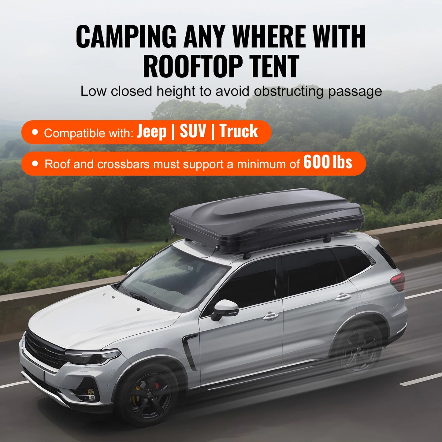 Hard Shell Roof Top Tent with Telescopic Ladder