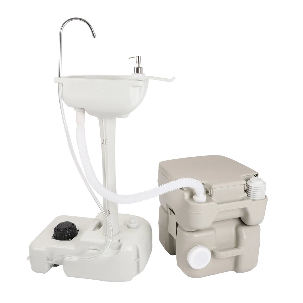 5 Gal Portable Hand Wash Sink and Toilet