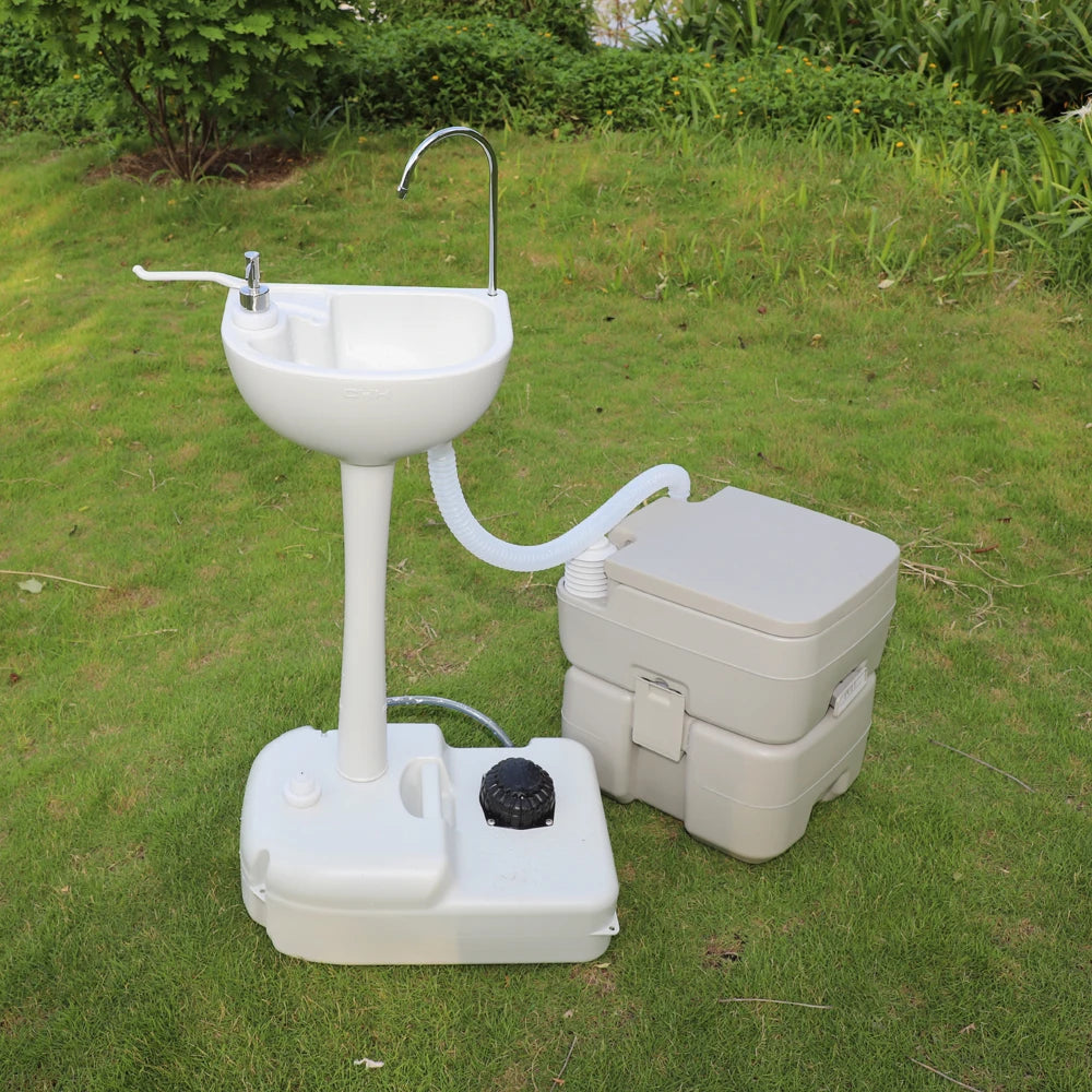 5 Gal Portable Hand Wash Sink and Toilet