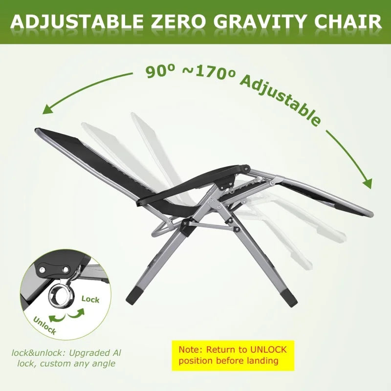 Zero Gravity Chair w/Removable Cushion