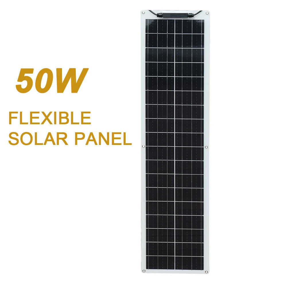 Flexible Solar Panel kit 50 Watt  PV Module 100 Watt 12V 24V