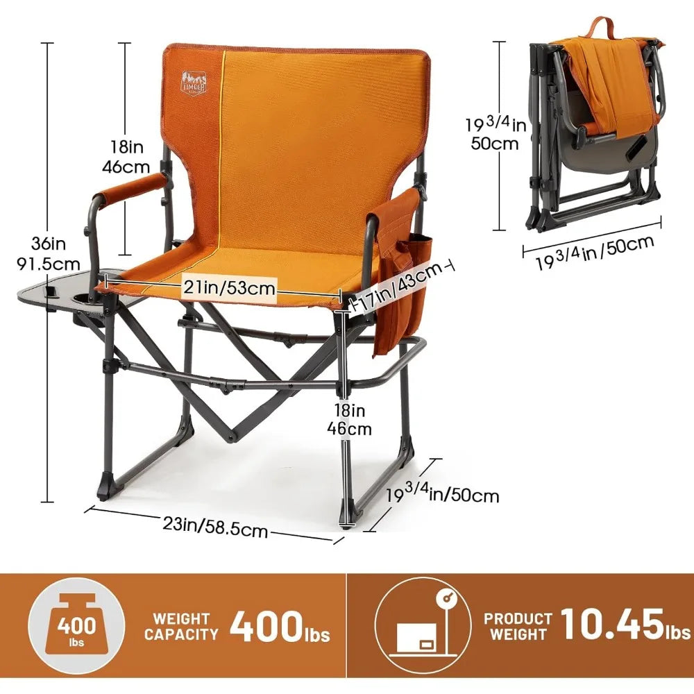 Heavy Duty Camping Chair with Compact Size,