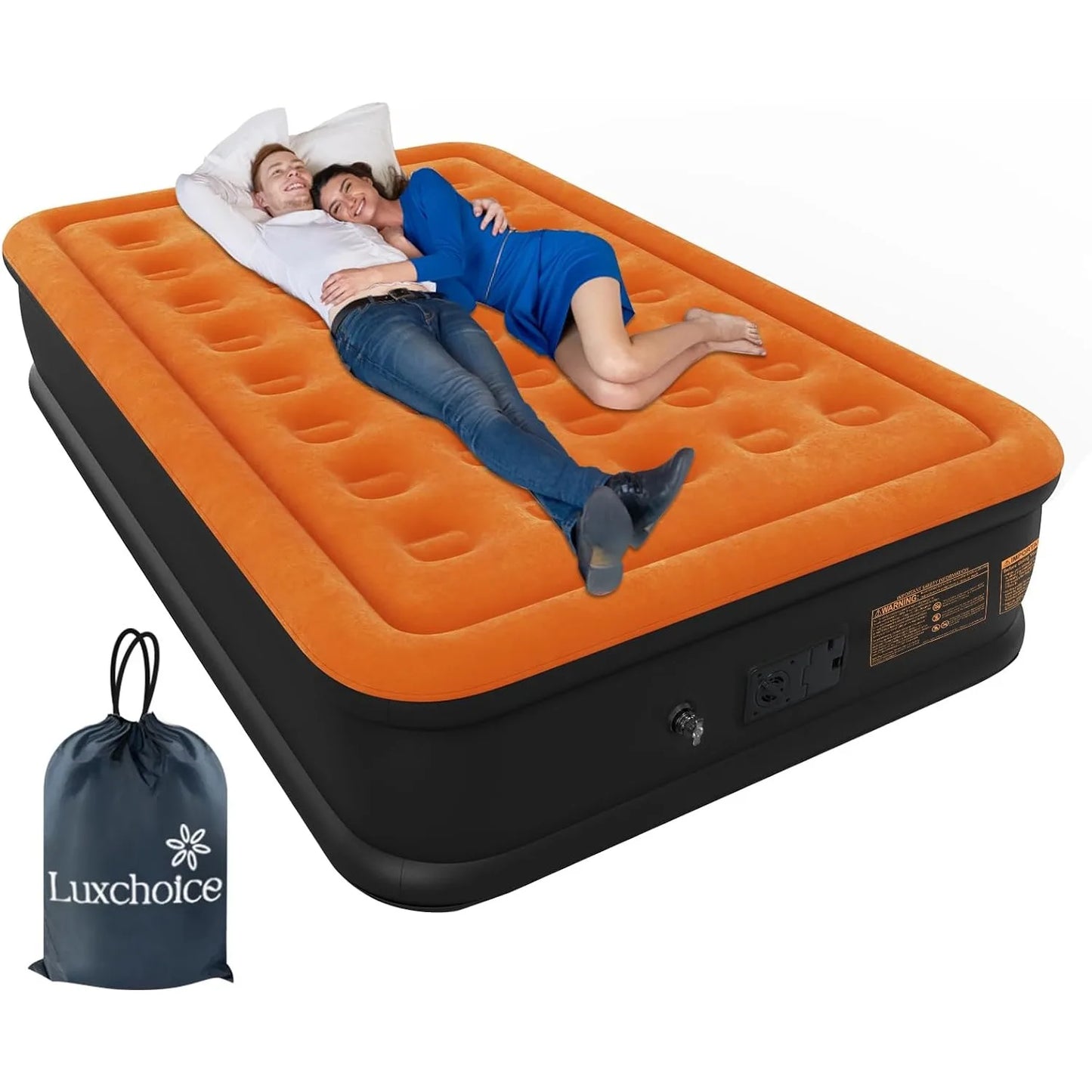 Queen Inflatable Mattress with Built-in Pump