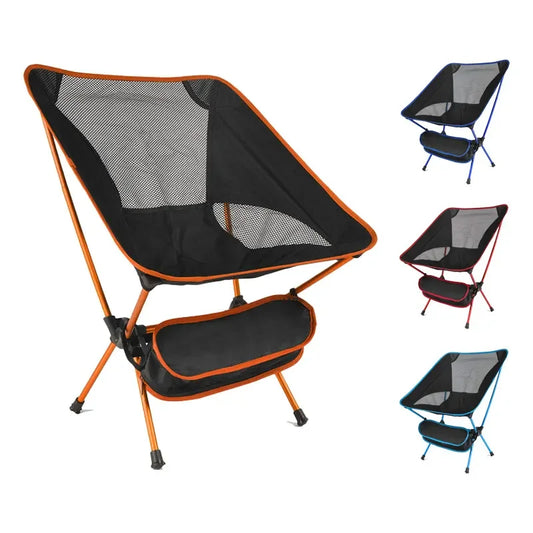 Travel Ultralight Folding Chair for Outdoor Camping, Beach, Hiking, Picnic - High Load Portable Fishing Seat