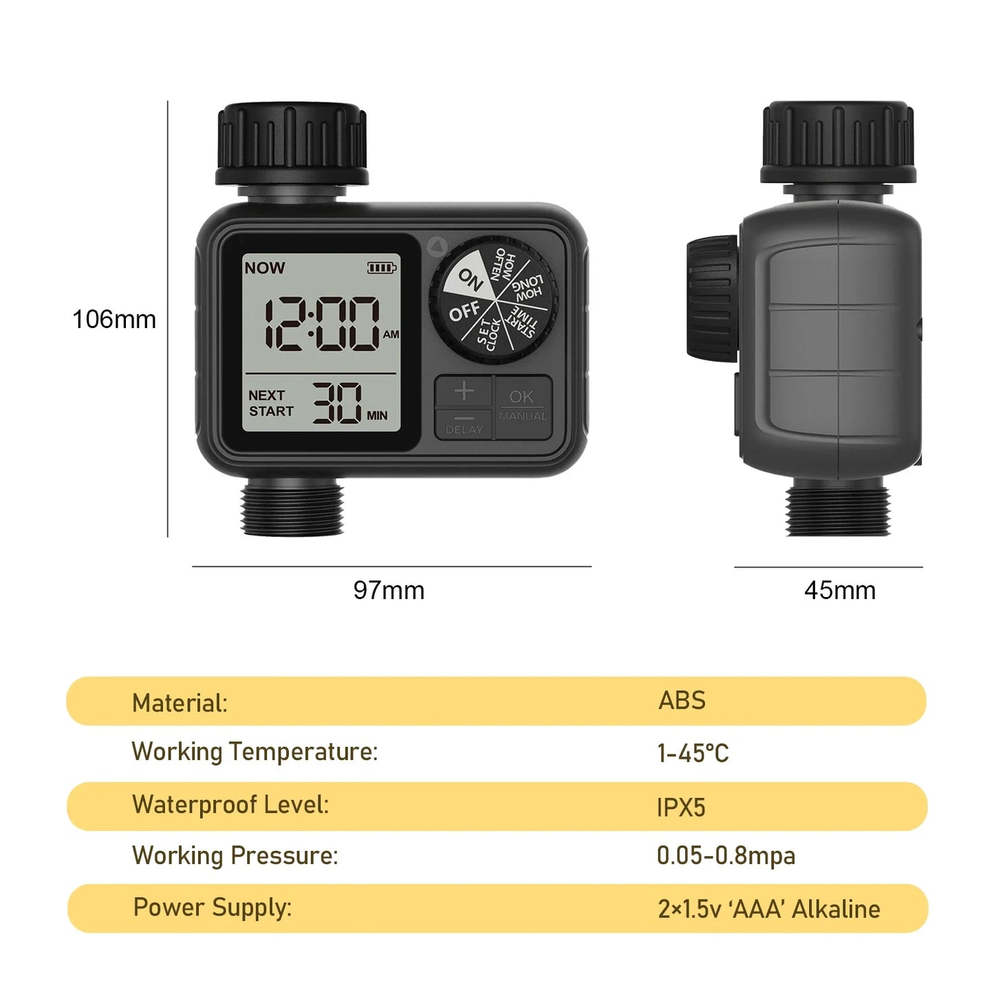 Automatic Timed Irrigation System Outdoor  Garden