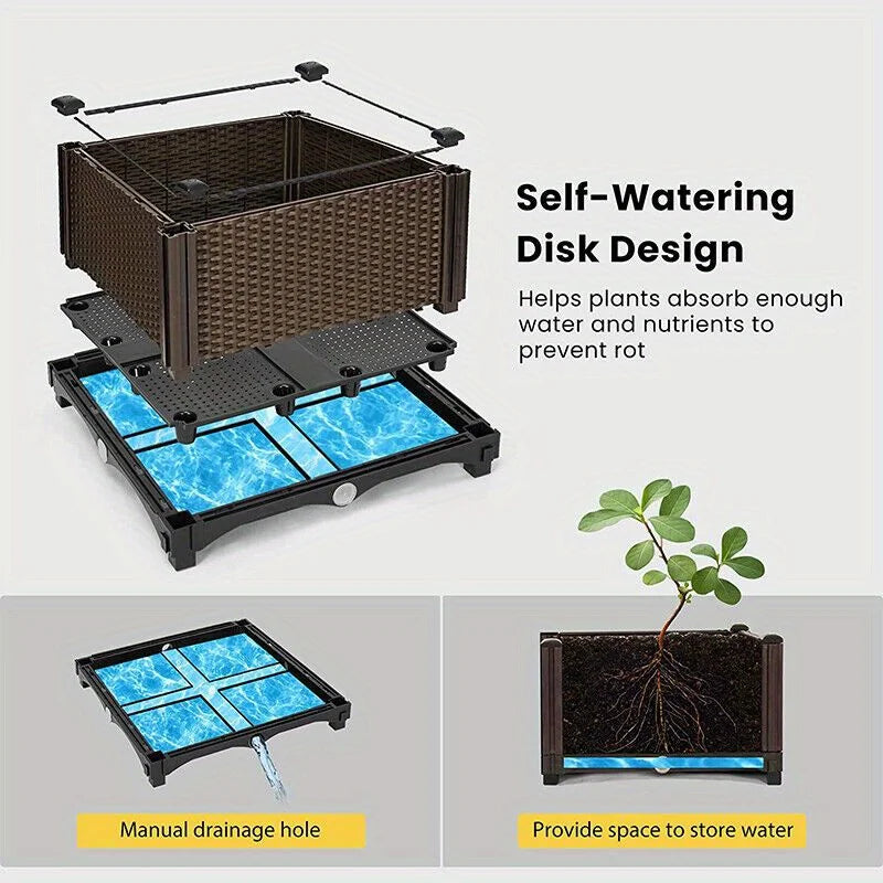 4pcs Elevated Raised Garden Bed