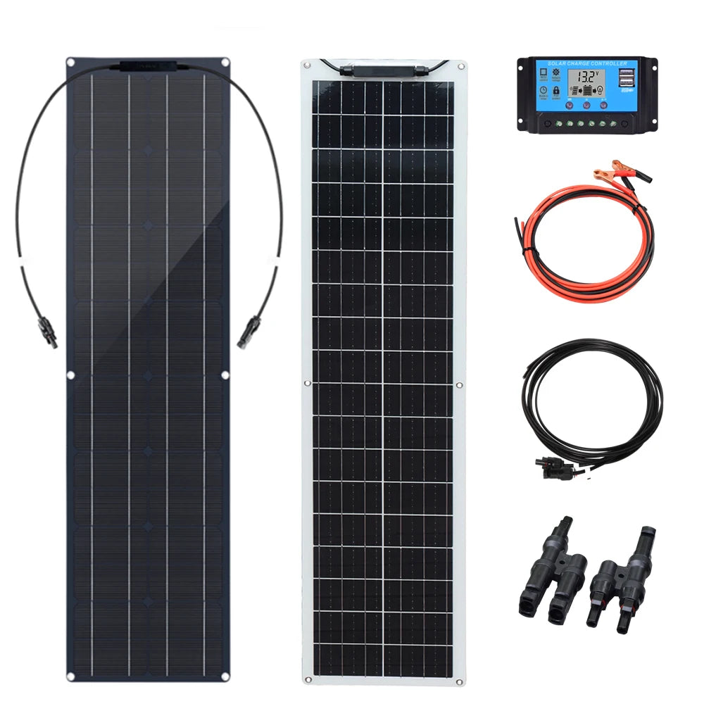 Flexible Solar Panel kit 50 Watt  PV Module 100 Watt 12V 24V