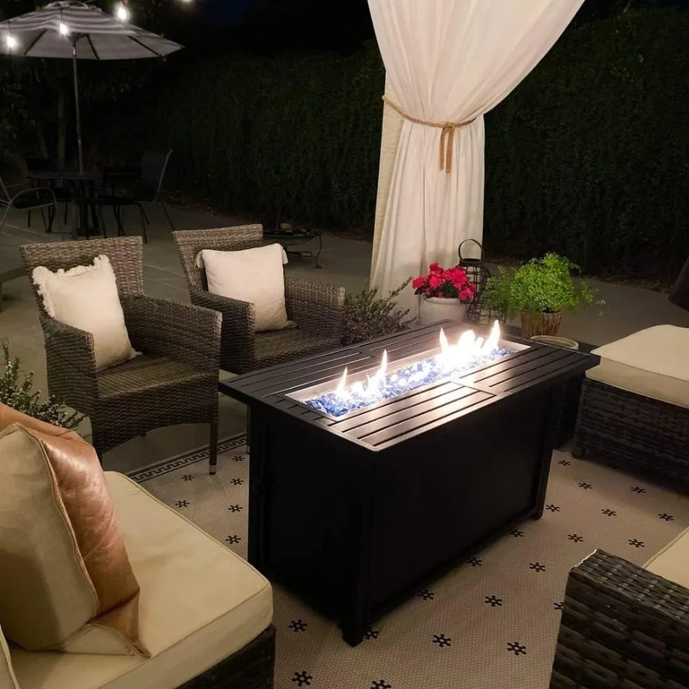 Propane Gas Fire Pit Table, 45 Inch 50,000BTU