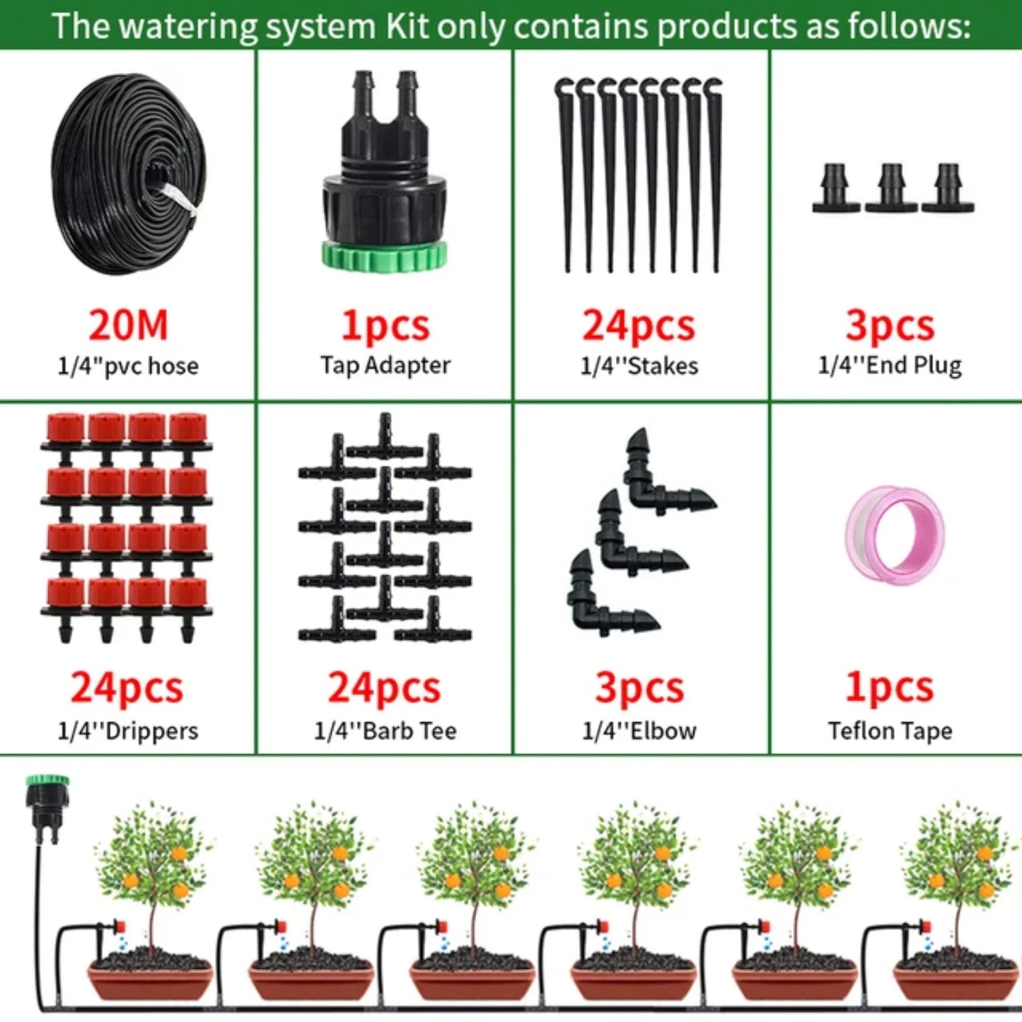 Garden Drip Irrigation Kit