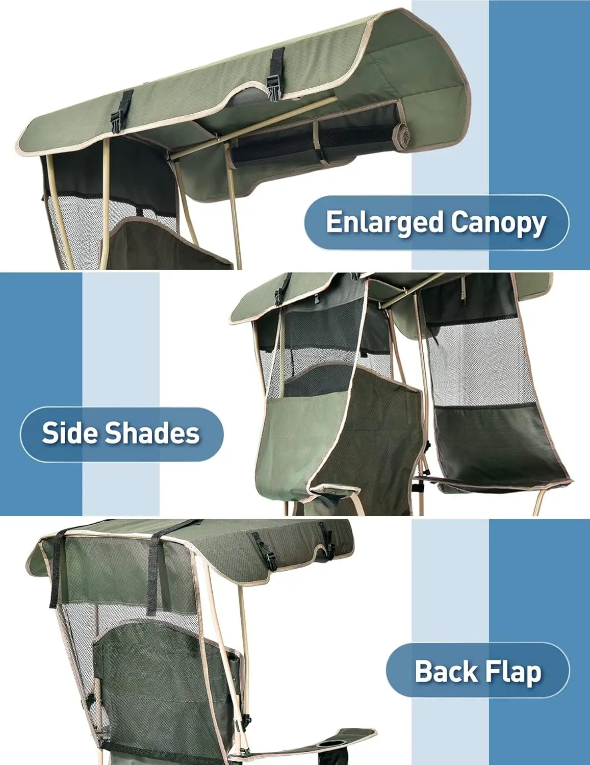 Folding Camping Chair with Canopy