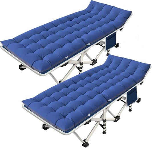 2 Pack Camping Cot with Mattress