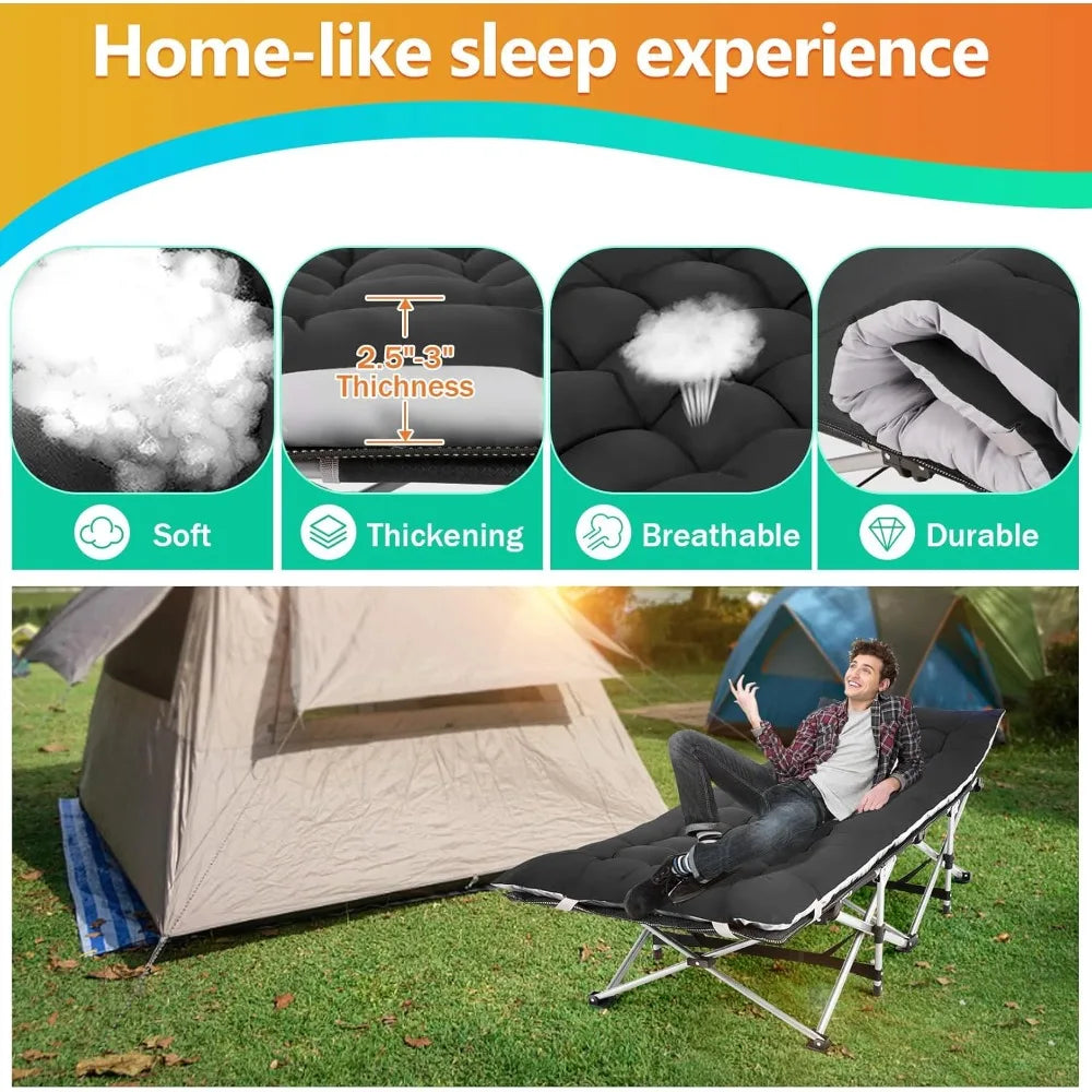 Camping Bed, Lightweight, Heavy-duty Adult