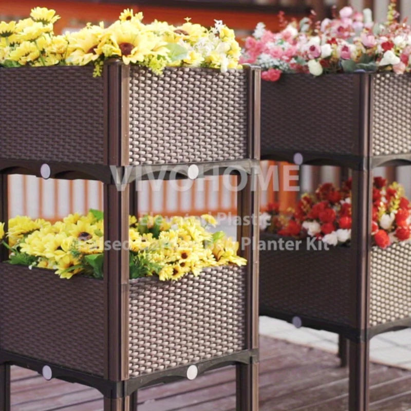 4pcs Elevated Raised Garden Bed