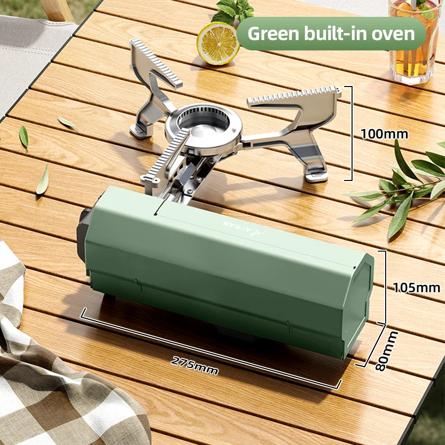 Portable Integrated Card Gas Stove for Camping & Hiking