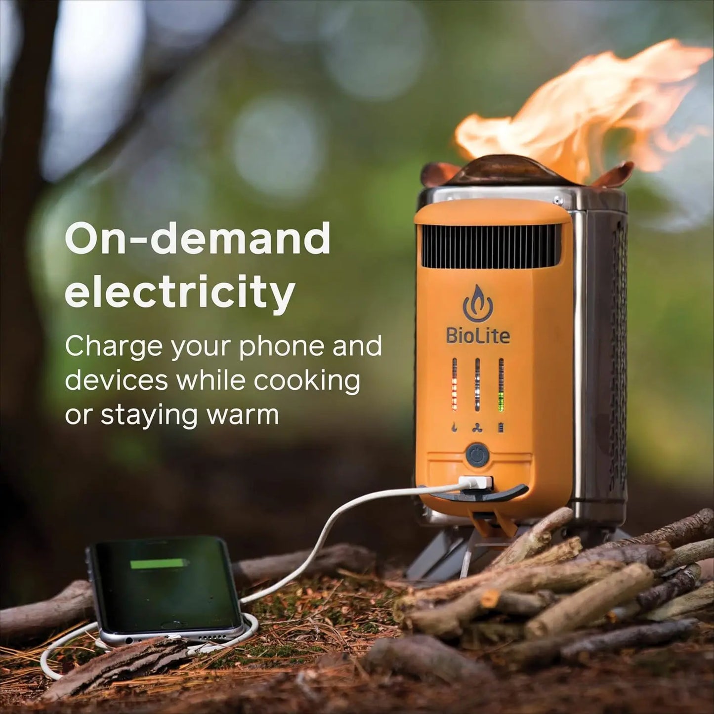 Wood Burning, Electricity Generating & USB Charging Camp Stove