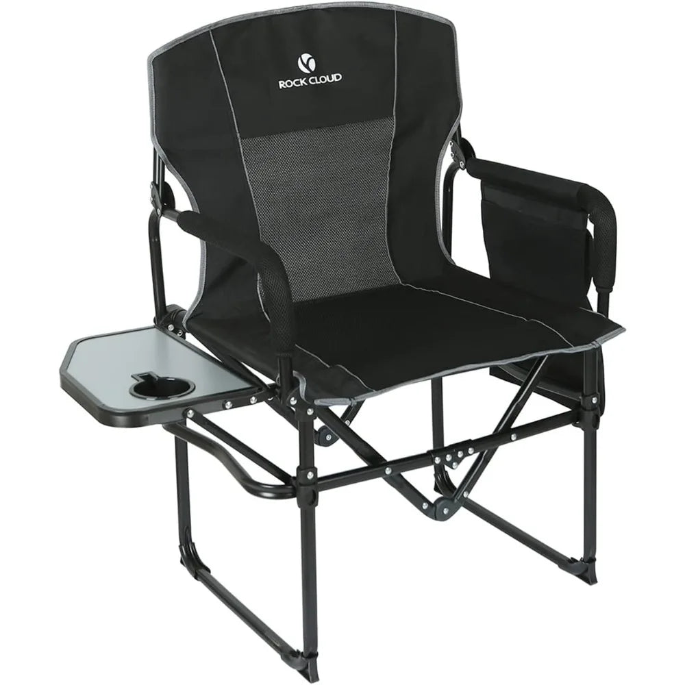 Folding Camping Chair w/Side Table