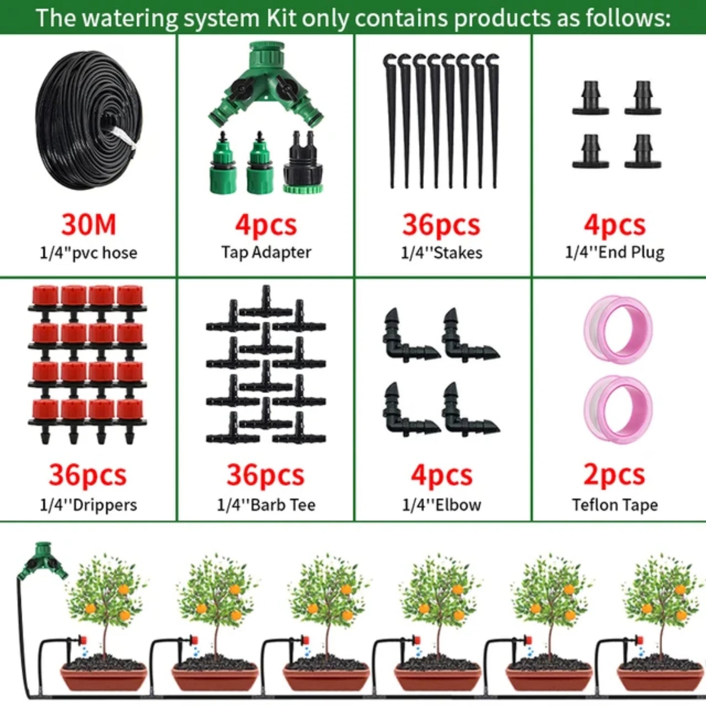 Garden Drip Irrigation Kit