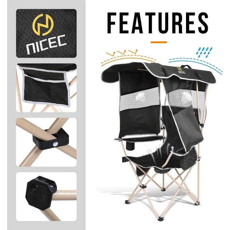 Folding Chair with Detachable Canopy