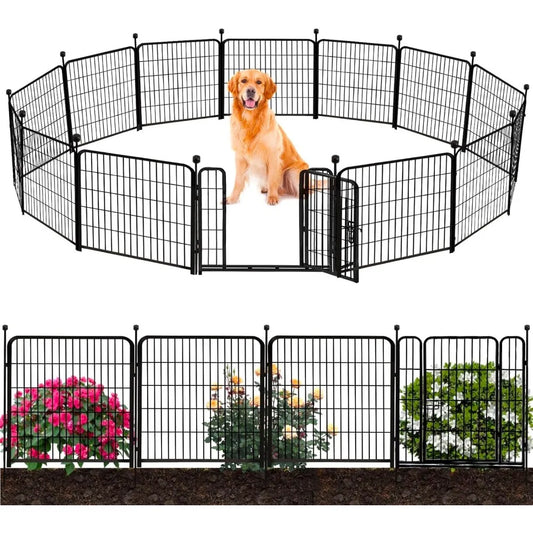 Tall Garden Fence Border with gate, 48 in(H)