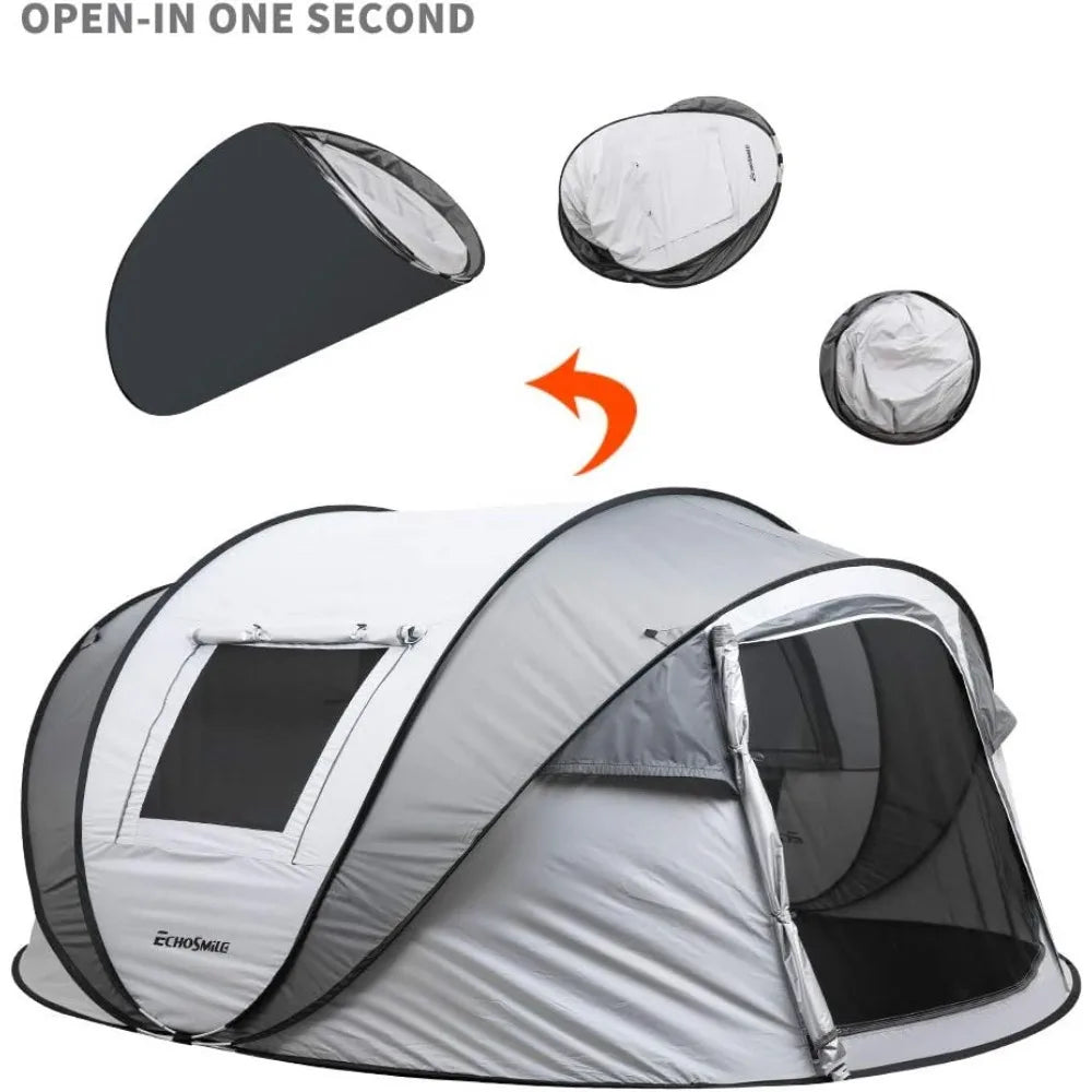 10 Person Pop Up Tent Easy Setup