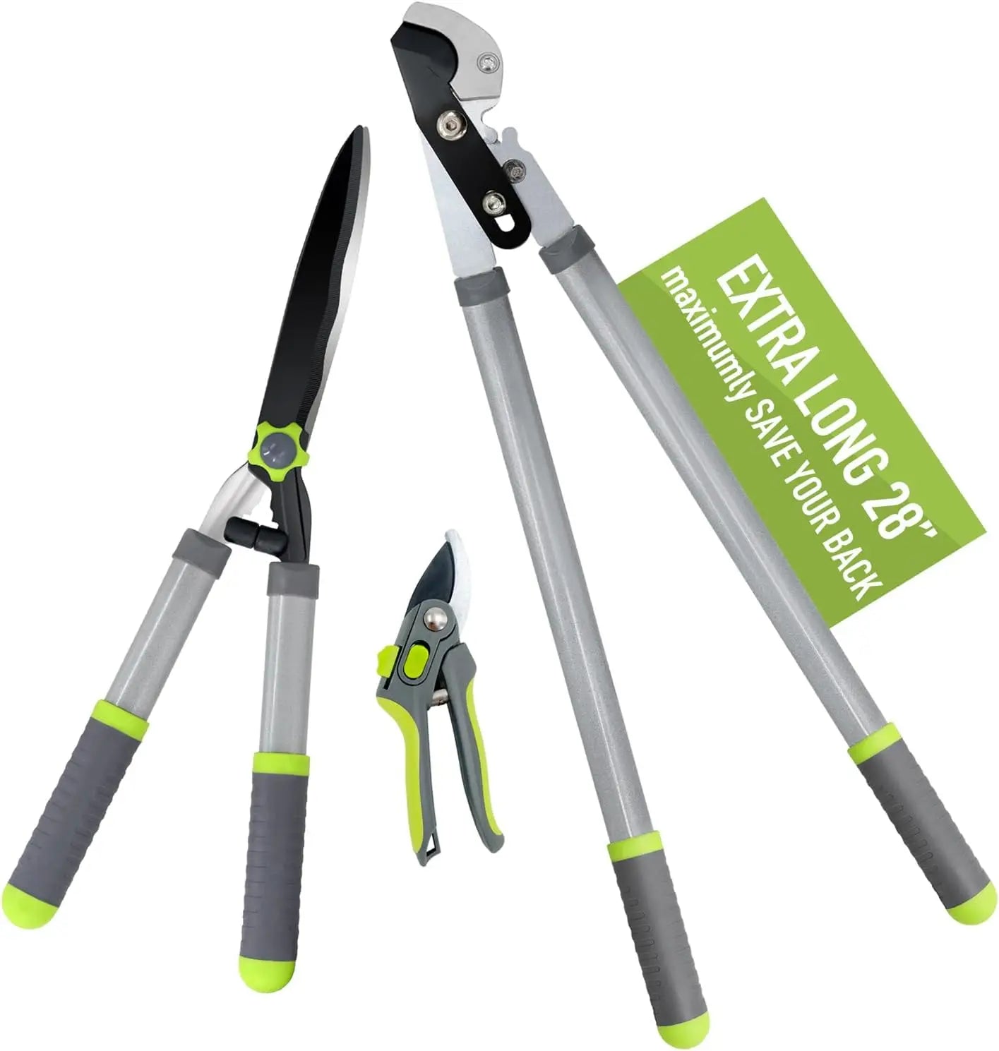 3Pcs Garden Shears Lopper Set,