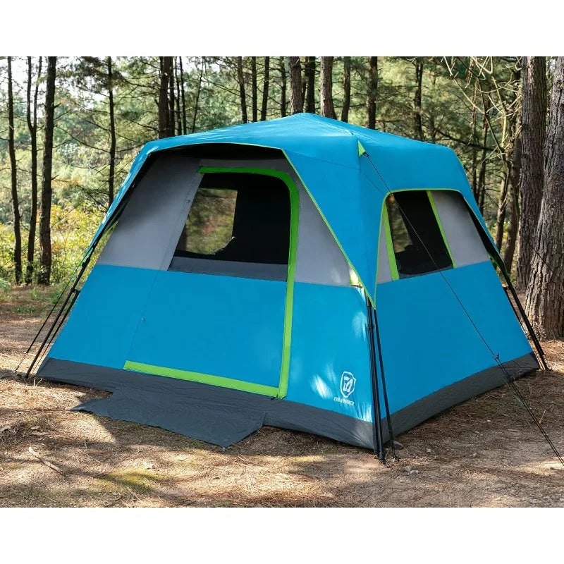 6 Person Blackout Camping Tent w/Rainfly