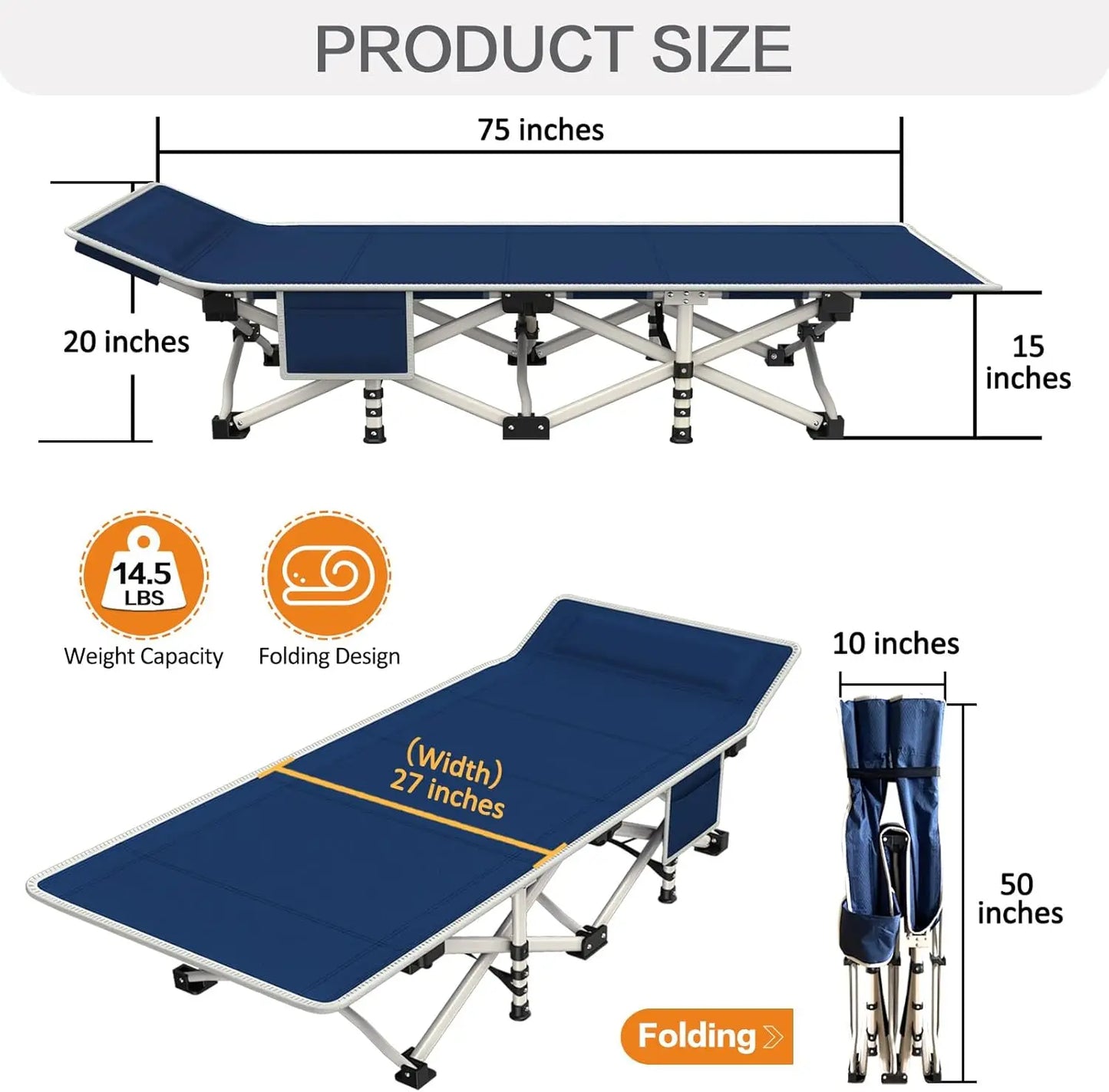 Heavy Duty Camping Bed