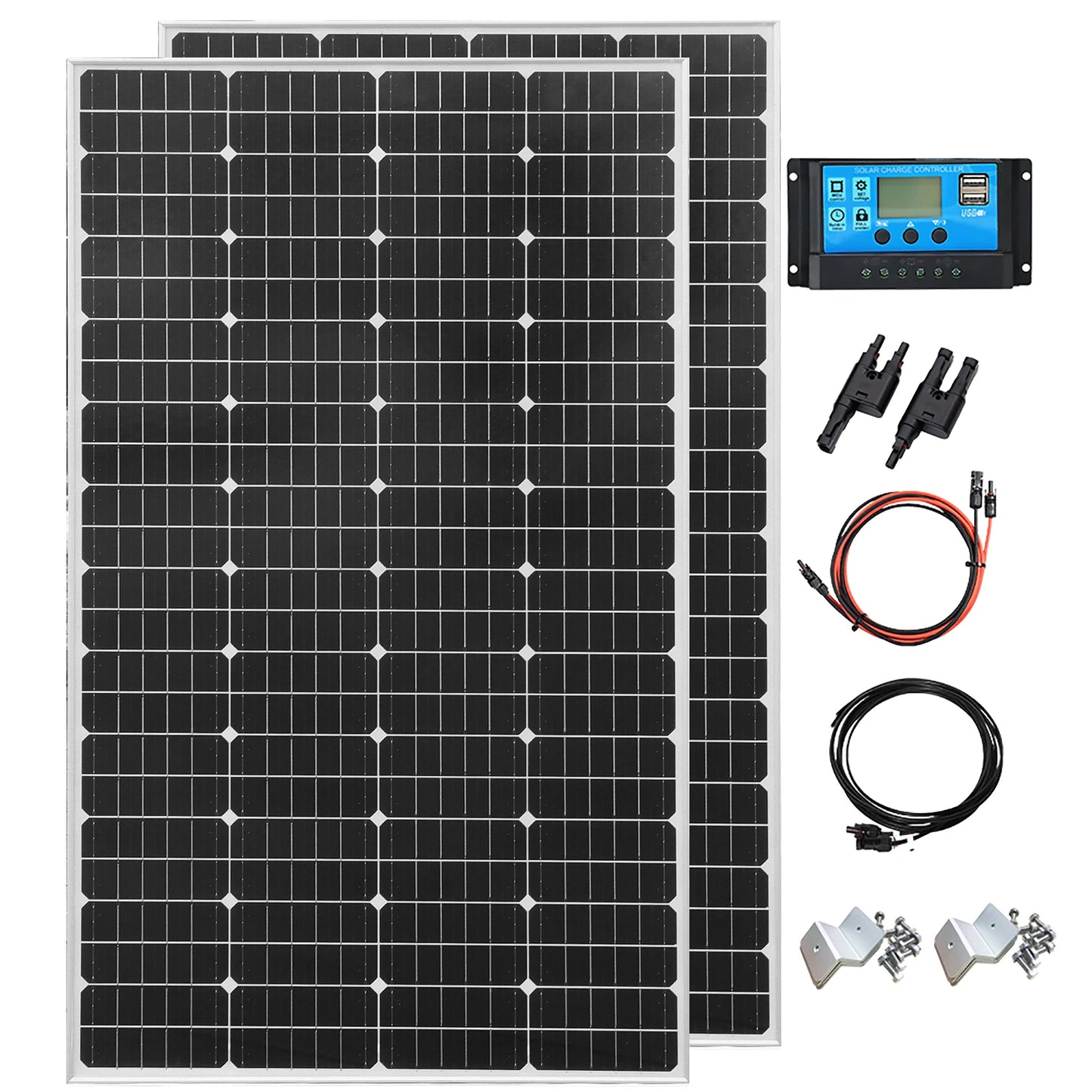 19.8V 200W Glass Rigid Solar Panel