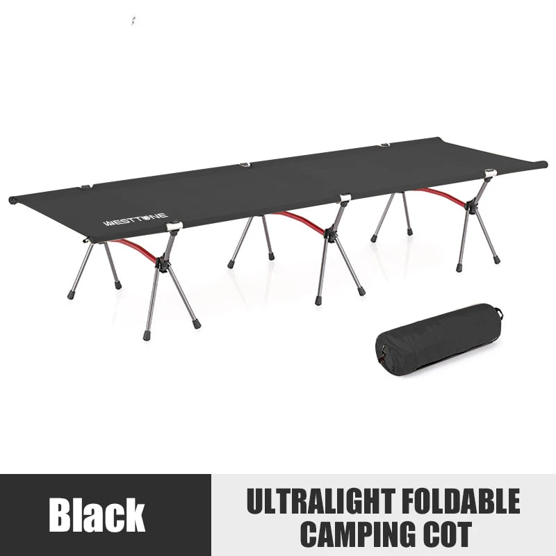 Ultralight Camping Cot with Leg Extenders / Folding Bed