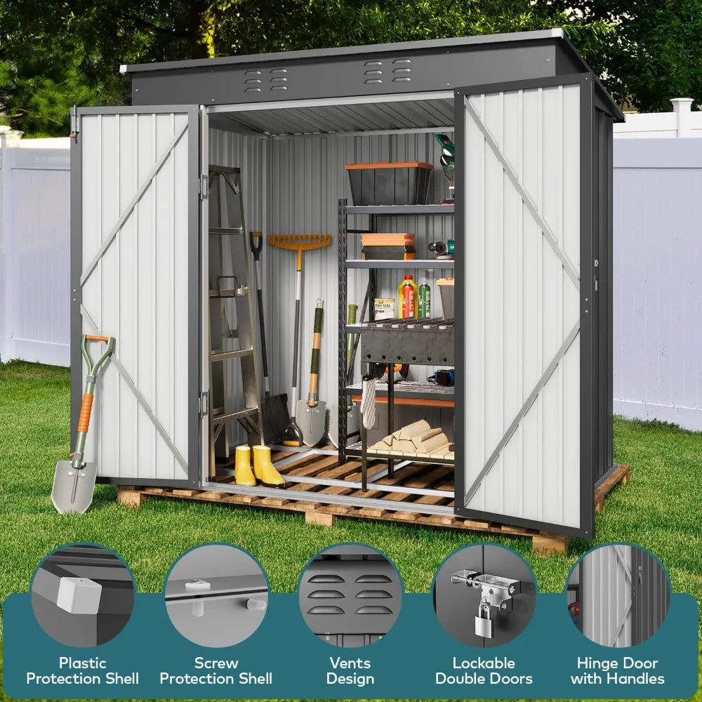 6' x 4' Outdoor Storage Shed