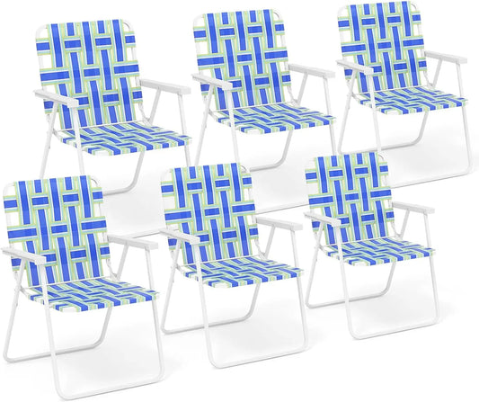 Beach Chairs Set of 6,