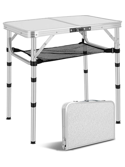 Portable Lightweight Aluminum Adjustable Height W/Carry Handle