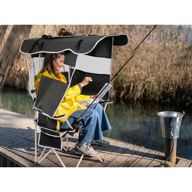 Folding Chair with Detachable Canopy