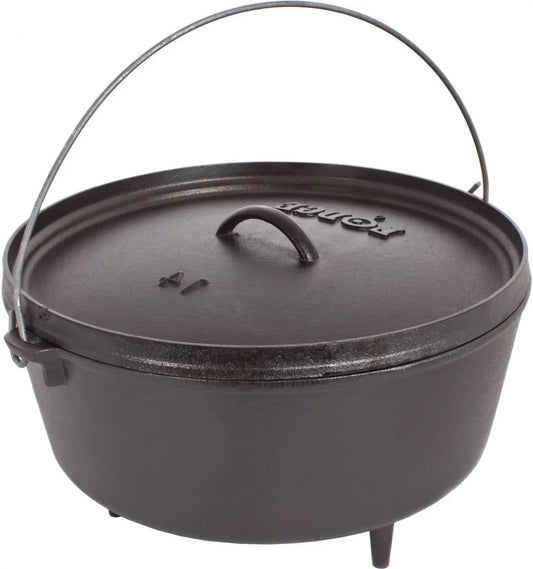 Pre-Seasoned Cast Iron Camp Dutch Oven