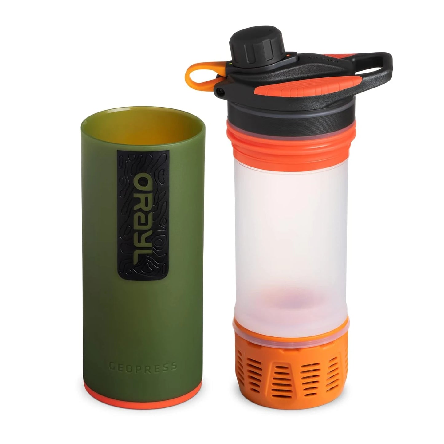 Water Purifier Bottle-24 oz, Filters & Cleans / replaceable cartridge-250L