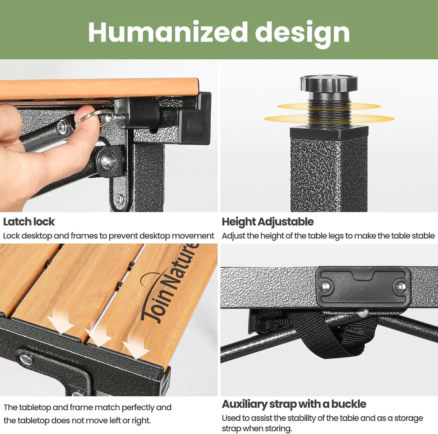 Lightweight Foldable  4-6 Person Portable Camp Table