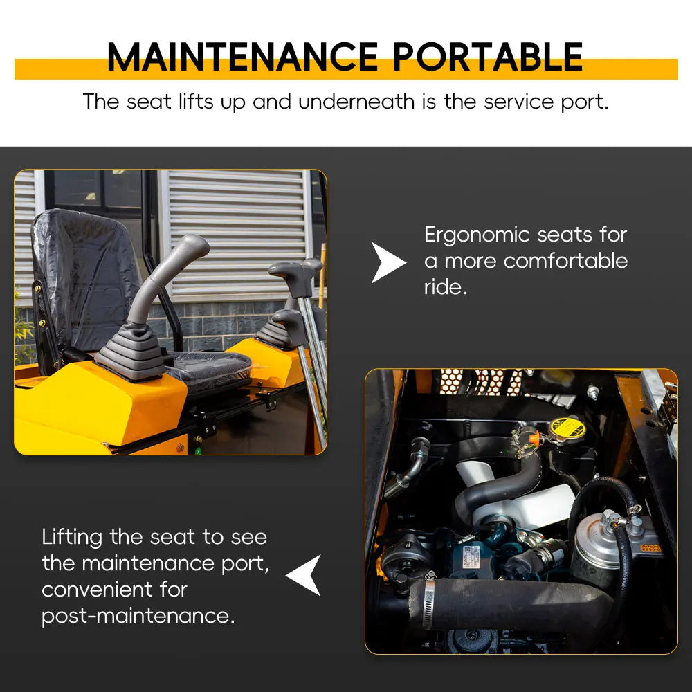 Mini Excavators 1.5 ton Mini Hydraulic Agricultural Digger