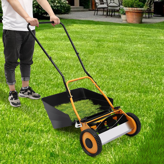 16" Hand Push Lawnmower