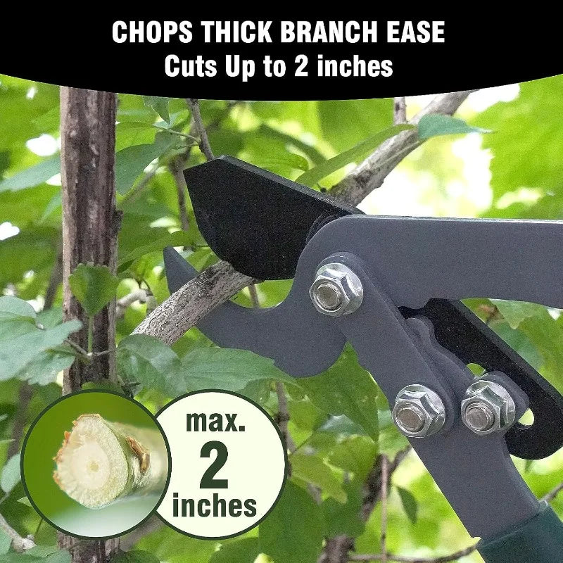 3-pcs Garden Clippers for Branches, Shrubs, and Hedges