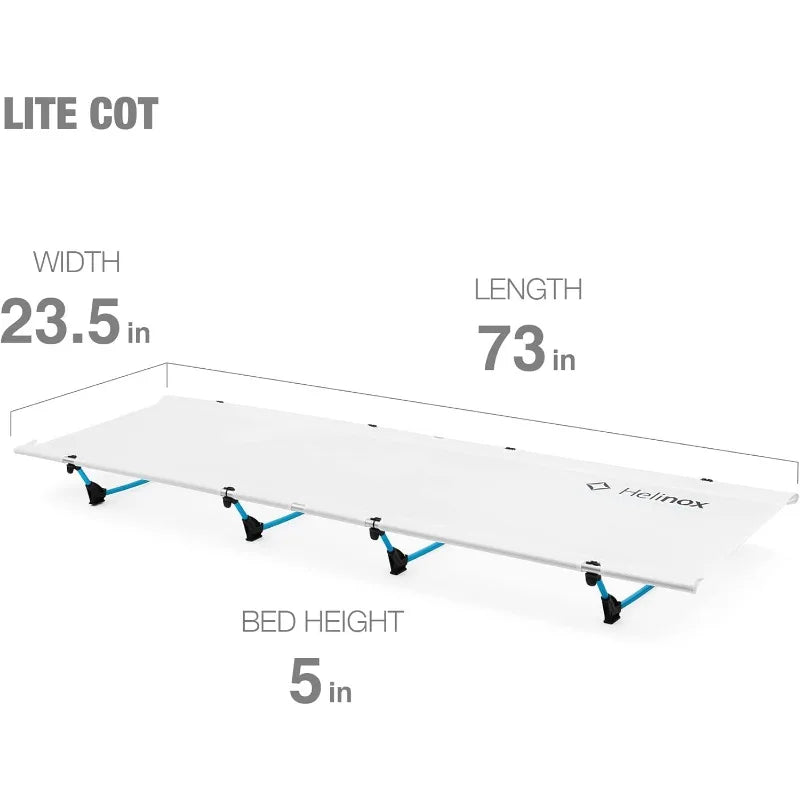 Ultra-Light, Compact, Collapsible, Camping Cot, White